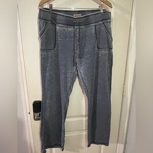 Mudd vintage Y2K mineral washed charcoal, low rise, wide leg sweatpants